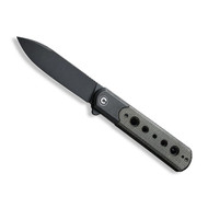 CIVIVI Banneret Knife C20040D-1 Black Stonewash Nitro-V Blade Green Micarta