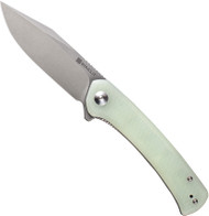 Sencut Snap Folding Knife SA05C Stonewash 9Cr18MoV Blade Natural G-10