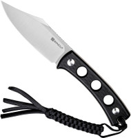 Sencut Waxahachie Fixed Blade Knife SA11A Satin 9Cr18MoV Steel Blade Black G-10