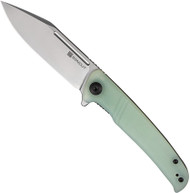 Sencut Brazoria Folding Knife SA12B Bead Blast D2 Steel Blade Natural G-10