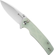 Sencut Sachse Folding Knife S21007-4 Satin 9Cr18MoV Blade Natural G-10