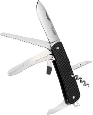 Ruike Knives M42-B Multitool 2.79" Blade 16 Functions Black G-10 Handle