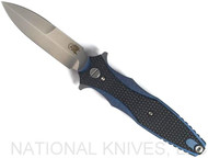 Rick Hinderer Knives Maximus Bayonet Grind Stonewash 20CV SW Blue Black G-10