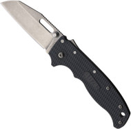 Demko Knives AD-20.5 Sharksfoot Knife Stonewash 3" PlainEdge Blade Gray Grivory