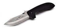Emerson Knives CQC-8 SF Folding Knife, Satin 3.9" Plain Edge 154CM Blade, Black G-10 Handle, Emerson "Wave" Opener