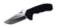Emerson Knives CQC-14 Snubby SF Folding Knife, Satin 2.8" Plain Edge 154CM Blade, Black G-10 Handle, Emerson "Wave" Opener