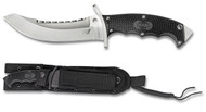 Spyderco Warrior FB25PSBK Fixed Blade Knife, Satin 5.687" H-1 Blade, Black FRN Handle, Sheath