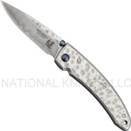 Mcusta Tsuchi Small MC-113D Folding Knife 2.8" Plain Edge Damascus Blade