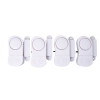 Mini Magnetic Contact Alarm and Chime (4 Pack)