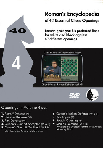 Roman's Lab 40: Encyclopedia of Chess Openings (Vol. 4) - Chess Opening Video DVD