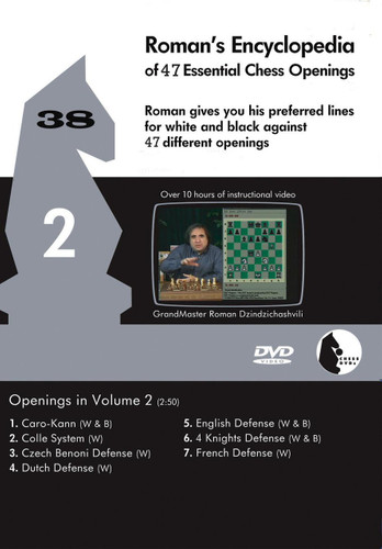 Roman's Lab 38: Encyclopedia of Chess Openings (Vol. 2) - Chess Opening Video DVD