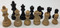 Baron Chess Pieces in Black Lacquer with 3.75" King  Great chess set