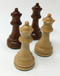 Baron Chess Pieces in Golden Rosewood with 3.75" King  has 4 queens