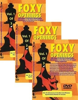 Foxy 101-103: The French Defense Reworked (3 DVDs) - Chess Opening Video DVD
