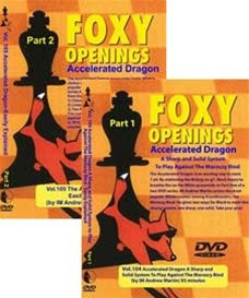 Foxy 104-105: Sicilian Defense, Accelerated Dragon (2 DVDs) - Chess Opening Video DVD