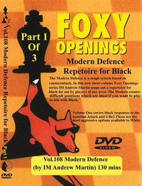Foxy 108-110: The Modern Defense, Complete Set (3 DVDs) - Chess Opening Video DVD