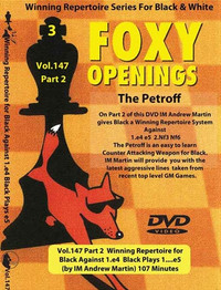 Foxy 147: A Winning 1.e4 e5 Repertoire for Black (Part 2) - Chess Opening Video DVD