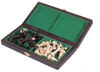 The Veles - Unique Hand Crafted Wood Chess Set, Chess Pieces, Chess Board & Storage open box