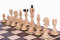 The Zorya - Unique Wood Chess Set with Chess Board & Storage, King 4 inches  Light Chess Pieces