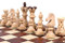 The Jarilo - Unique Wood Chess Set, Board & Storage hand crafted unique white pieces