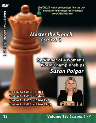 Susan Polgar: Mastering the French Defense (Part 3) - Chess Opening Video DVD