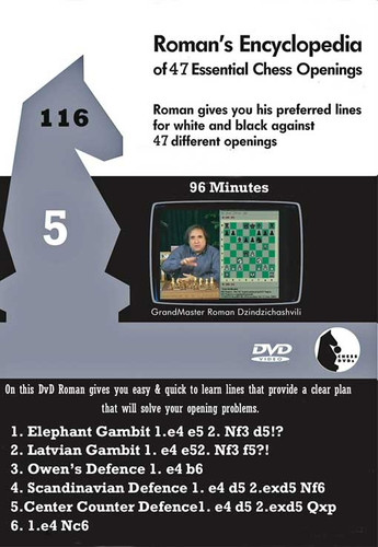 Roman's Lab 116: Encyclopedia of Chess Openings (Vol. 5) - Chess Opening Video DVD