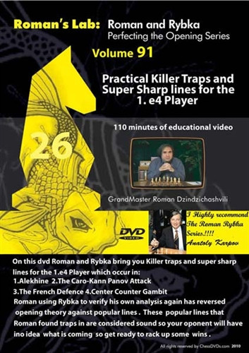 Roman's Lab 91: Killer Traps for the 1.e4 Player - Chess Opening Video Download