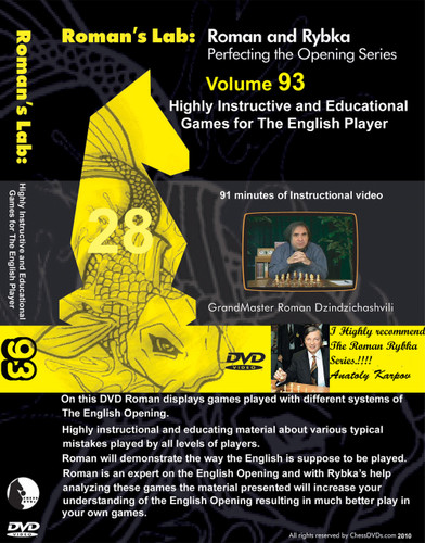 Roman's Lab 93: Instructive Games in The English Opening - Chess Opening Video DVD