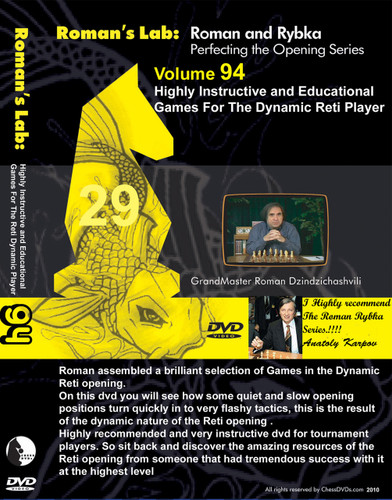 Roman's Lab 94: Instructive Games in the Reti Opening - Chess Opening Video DVD