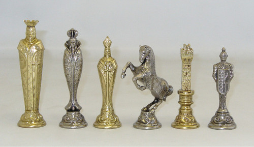 Renaissance Metal Chess Pieces  by Ital Fama