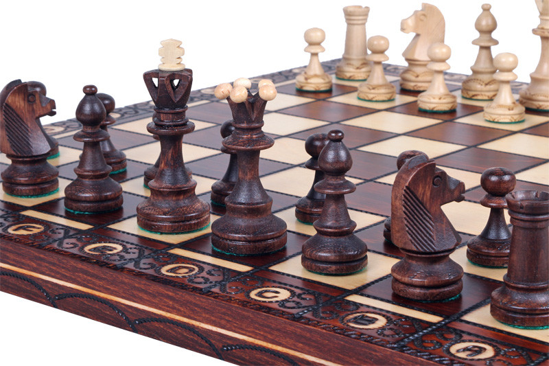 The Zaria - Unique Wood Chess Set, Pieces, Chess Board & Storage