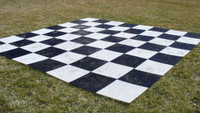 Garden Nylon Chess Chess Board Mat with 12" Squares