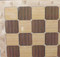 Close up: Rustic Walnut Alpha/Numeric Decoupage Board (17.25" Chess Board with 1.8" square