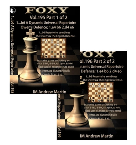 Foxy 195 and 196: 1...b6, A Dynamic Universal Repertoire: The Owens/English Defense - Chess Opening Video Download