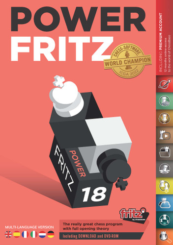 Power Fritz 18 Chess Playing Program on DVD - Plus Chess Success II Training Software Download