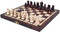  The Zhiva Chess Set, Hand crafted d Wooden Chess Pieces and Chess Board with Chess Piece Storage lay flat board