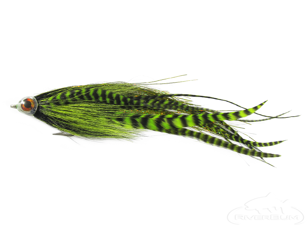 Devil's Tickler Chartreuse Black - Pike & Musky Flies ...