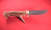 Lacy Smith - Damascus Antler Skinner - SK0029-FLS