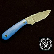 Lacy Smith - "Mini Cheaha" Damascus Pocket / Neck Knife - SK1805421-FLS