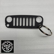 Jeep JK Grill Keychain - Matte Black - SK0001-KEY