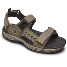 Dunham Nolan Sandal in Light Brown.  Adjustable Straps and Widths to 6E