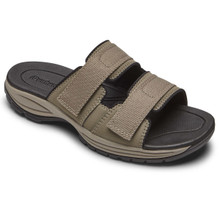 Dunham Newport Slide in Light Brown.  Adjustable Straps and Widths to 6E