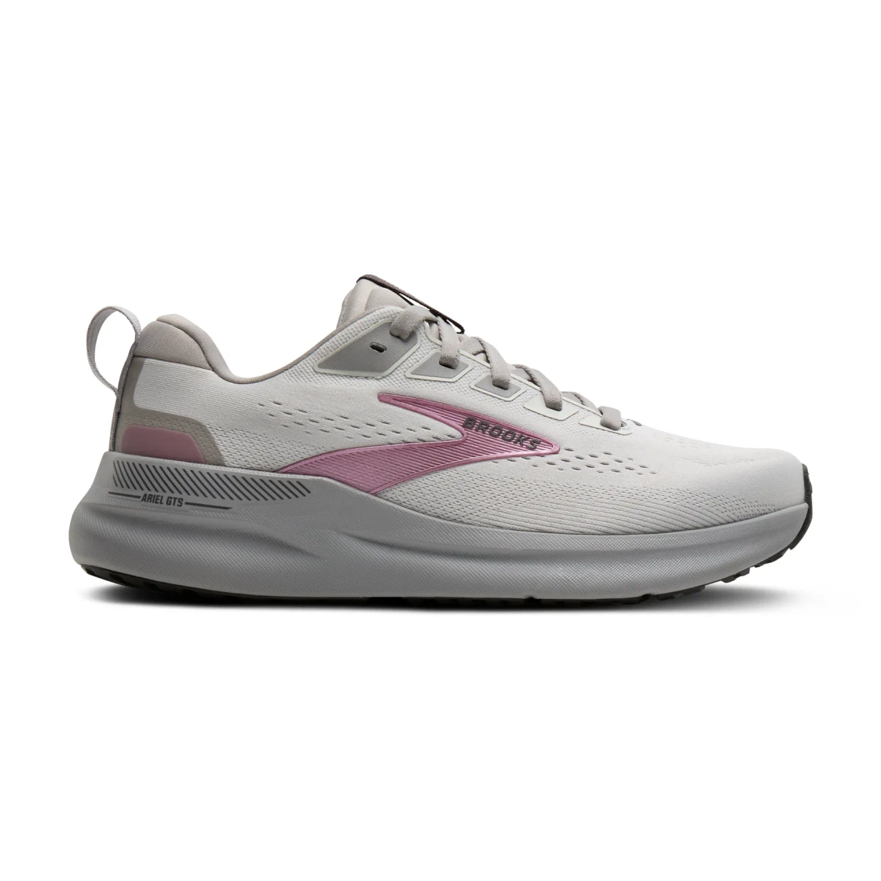 アリエル Brooks Ariel for Women in Light Gray. Stable, Supportive Running