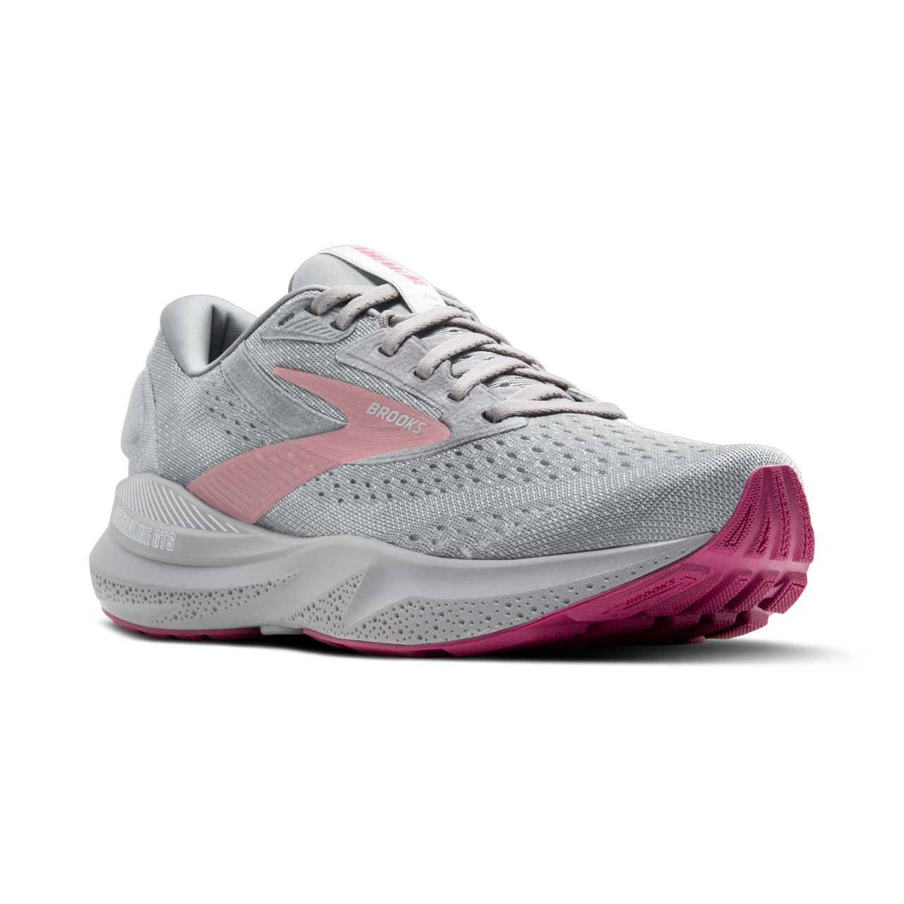 Brooks Adrenalie for Women in Gray. Supportive Cushioning in