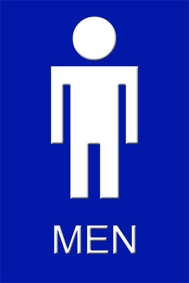 Mens Bathroom Sign 12