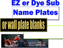 EZ er Name Plate Blanks for Dye Sublimation 2" X 8"