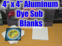 Aluminum 4"X 4" HIgh Gloss Dye Sublimation Blanks