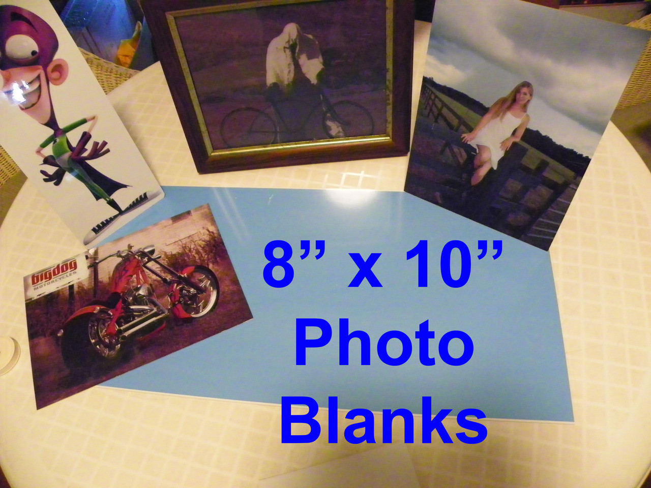 8 X 10 Aluminum Sublimation Photography Blanks with Round or