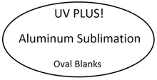 7" x 12" Aluminum Sublimation Oval Blank