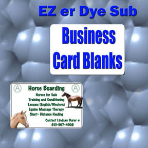 Aluminum Dye Sublimation Business Card Blanks 2 x 3-1/2 with 1/4